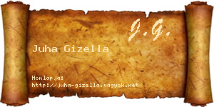 Juha Gizella névjegykártya